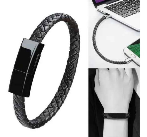 Pulsera Cargador Usb, Cable Tipo C, Manilla De  Lujo, Regalo