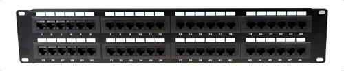 Patchera Patch Panel Rack Rj45 48 Puertos Bocas - Cat 6