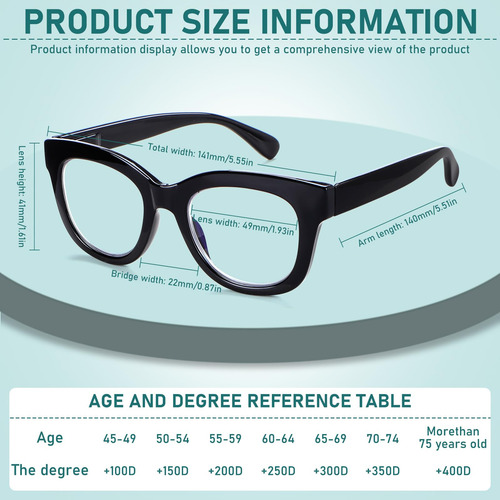 Gafas De Lectura Multifocales Progresivas Chofilord A5 2.25