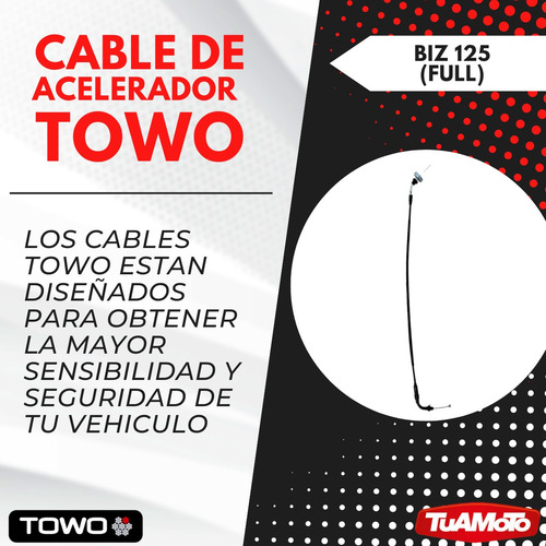 Cable Acelerador Para Honda Biz 125 ( Full ) Tuamoto