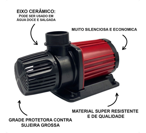 Aquapower Aquarismo AC12000 bomba vermelha de 220V