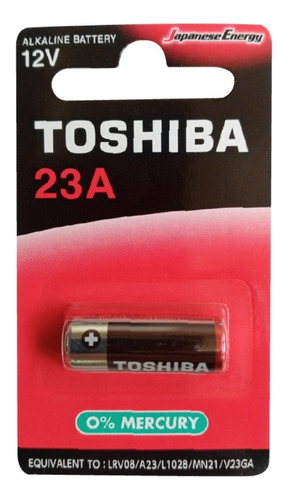 Pila 23a Toshiba Alcalina Blister 1 Unidad X 3 Blister