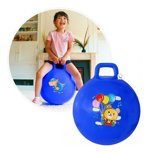 Pelota Saltarina Inflable Juguete Montable Infantil Gm2201