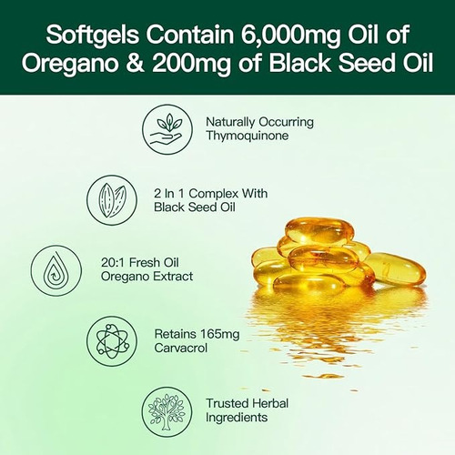 Vivonu Aceite De Orégano 300 Cápsulas Blandas
