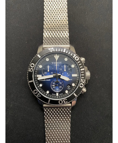 Reloj Tissot Seastar Chronograph T120.417.11.041.02 (usado) Plateado Plateado Plateado (Usado)