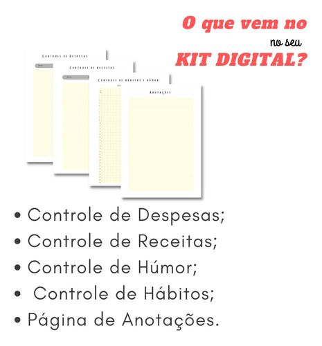 Planner A5 Digital Juaninha Não Datado 100 Folhas