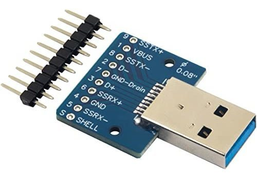 Adaptador Usb 3.0 Type A Male A Dip 10 Pines 0.1puLG