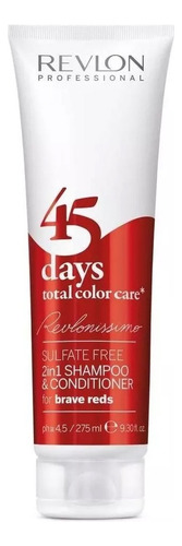 Shampoo Y Acondicionador Revlon 45 Para Tonos Rojizos 275 Ml