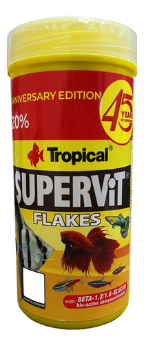 Ração Para Peixes Tropical Supervit Flakes 50g + 20% Bônus