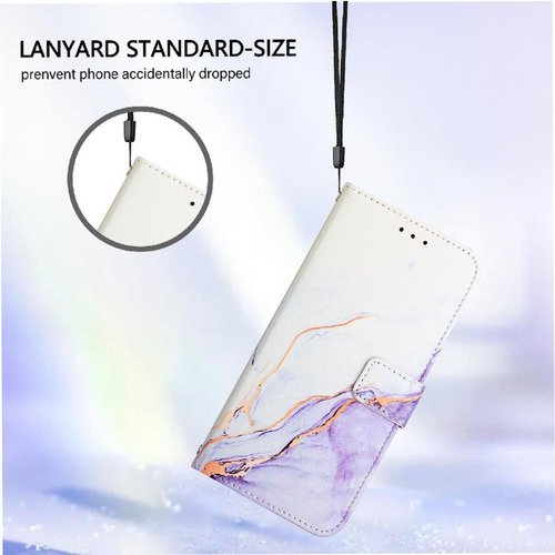 Funda For Cubot A20 Con Función Atril Y Diseño De Mármol De Poliuretano.