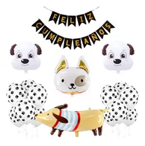 Comprar Combo Globos Perro Perrito Huellitas Huella Banderin