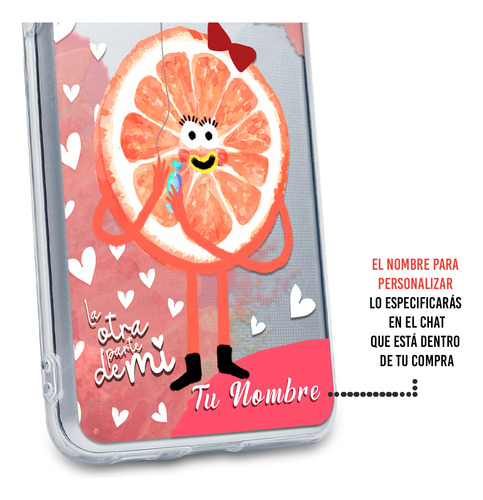Funda Para Oppo De Parejas Media Naranja Nombre De Ella