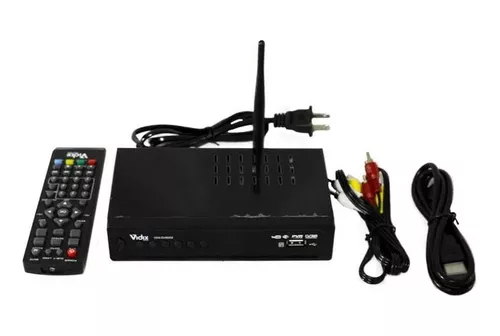 TDT Full HD Decodificador + Antena + Cable HDMI + Cable RCA + Control  Remoto, DVB T2 - Negro