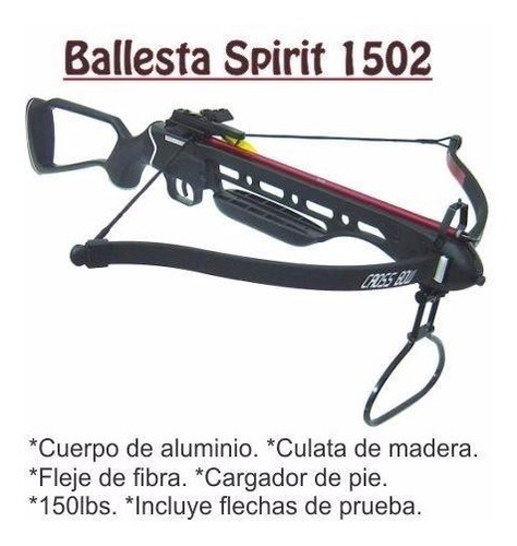 Ballesta Spirit +  Flechas. Caza Y Tiro Deportivo