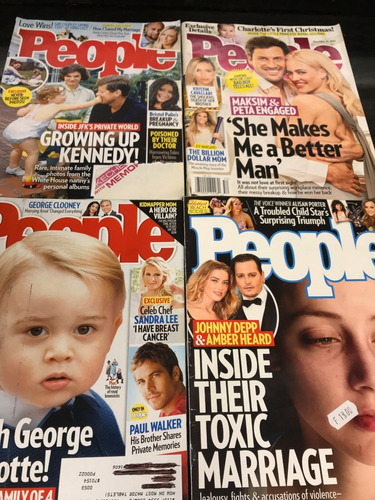26 Revistas Hola 2017, 2018 Y 2019, 10 Revistas People (Usado)