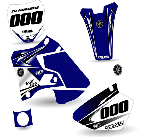 Kit De Calcomanias Yamaha Yz 125-250 Del 1996-2001