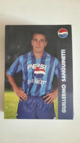 Tarjeta Coleccionable Pepsi Fútbol Guillermo Sanguinetti