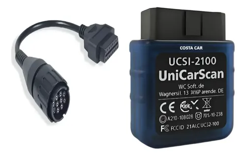 Kit Scanner Ucsi-2100 Obd2 Bimmercode Motoscan Bmw + Cabo