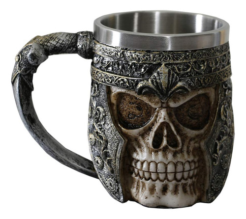 Otartu Taza De Caf Con Calavera Vikingo De 13 Onzas Con Forr