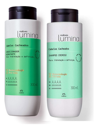 Pack Shampoo +acondicionador Cabello Rizado Lumina Natura