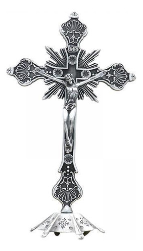 2 Crucifijo Con Soporte Crucifijo De Pie Para Oraciones