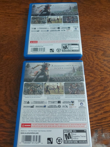 Assassin's Creed 3 Liberation Juegazo Original Físico Psvita (Usado)
