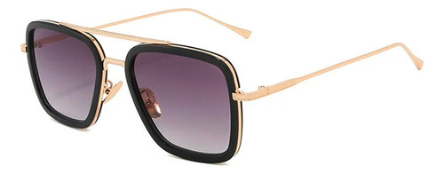 Lentes Matsuda De Sol Gafas Tony Stark Iron Man Mas Estuche Varilla Dorado Diseño Humo