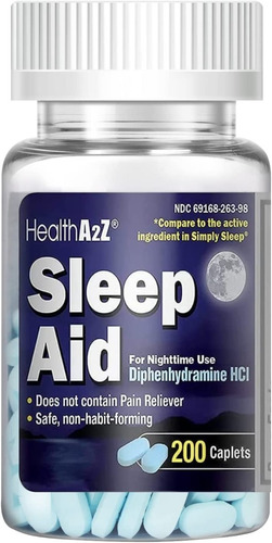 Healtha2z Sleep Aid, Difenhidramina Hcl 25 Mg