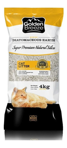 Piedras Sanitarias P/ Gatos Diatomita Golden Breeze 2 X 4kg