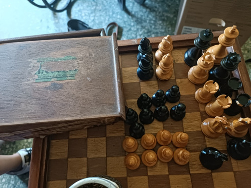 Ajedrez Chess  Jaques And Son Con Caja Original Antiguedad  