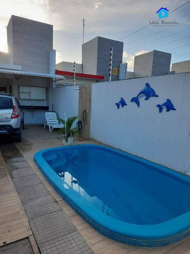Imagem 1 de 14 de Casa 02 Quartos Com Piscina Na Pb 008 - Ca0576