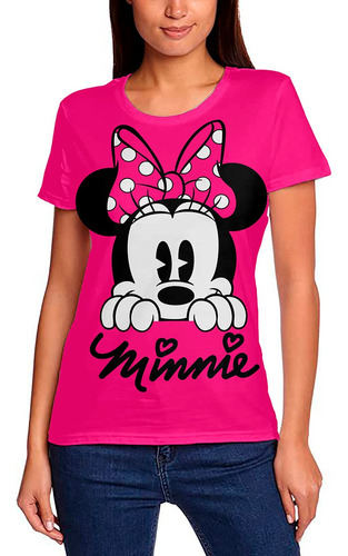 Poleras De Minnie Mouse Disney De Mujer En 100% Algodón