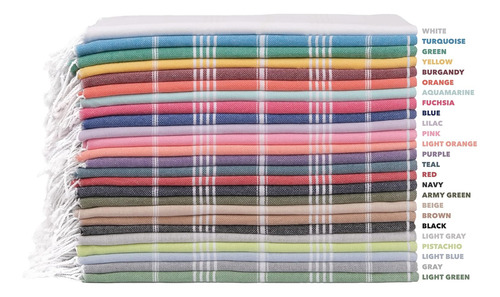 Juego De Toallas Havluland Turca Secado Rapido Multicolor