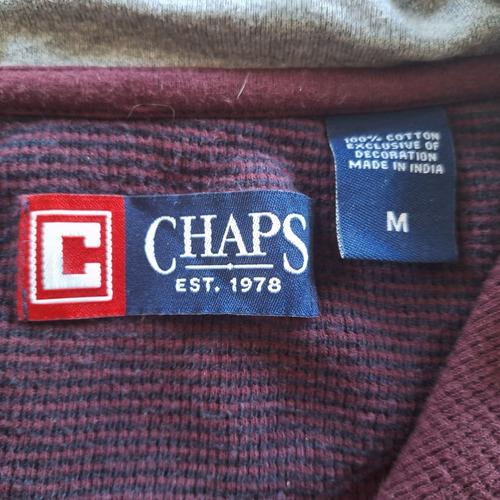 Buzo 1/4 Zip Chaps Ralph Lauren Talle M (Usado)