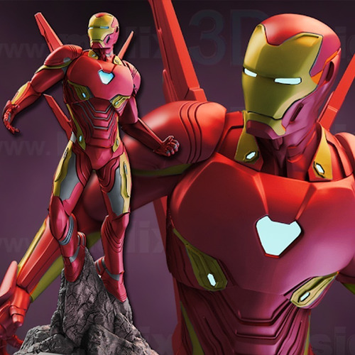 Imagen 2 de 2 de Figura Ironman Endgame Archivo Stl Para Impresion 3d