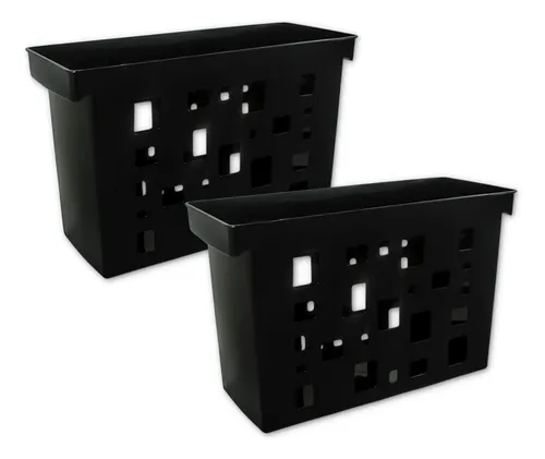 comprar Kit 2 Caixa Arquivo Sem Pasta Suspensa Multiuso Dello Preta