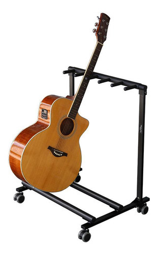 Suporte Estante Rack Chão Para 5 Violão Guitarra Baixo