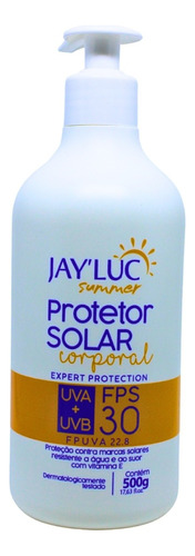 Protetor Solar Corporal Jayluc Summer Fps 30 500g Vitamina E