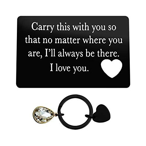 Engraved Wallet Insert Card For Boyfriend Husband Valen...