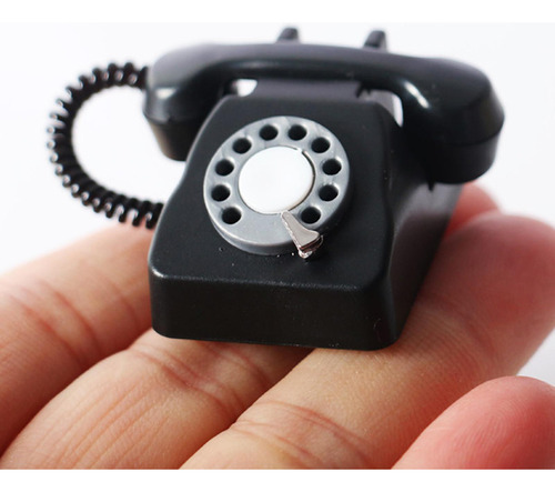 5 Modelo De Telefone Em Miniatura Retrô Escala 1/12 Mini