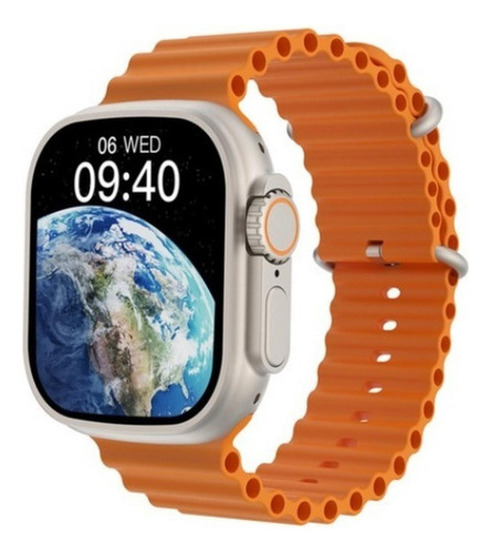 Smartwatch Amax Ultra Relógio Digital Masculino Feminino Pulseira Laranja