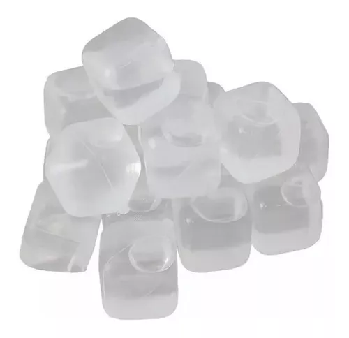 Cubos Plásticos Hielo Reutilizables Cubitos Reusables X12pzs