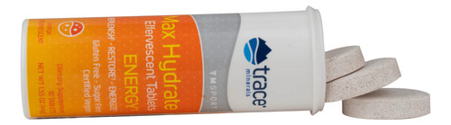 Trace Minerals Max-hydrate Energia Sabor Naranja 10 Tabs 8 Pack