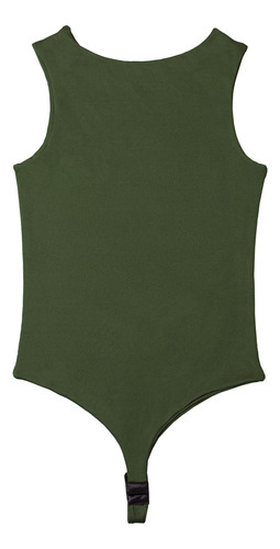 Blusa Body Esqueleto Licrada De Varios Colores Verde Militar