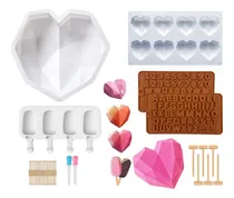 Comprar Moldes De Silicona Moldes Para Polos, Chocolate Color Blanco