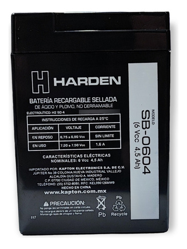 Paquete De Cargador 9v Y Batería De 6v Para Bascula Torrey