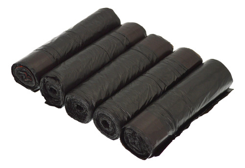 5 Rollos Bolsas De Basura Con Cordón 40x45cm 14lts 75pcs 