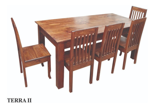 Mesa De Comedor , Madera Pino , Modelo Terra Ii