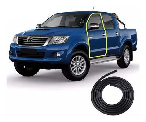 Borracha Vedação Porta Hilux Modelo Original 2005 Á 2014