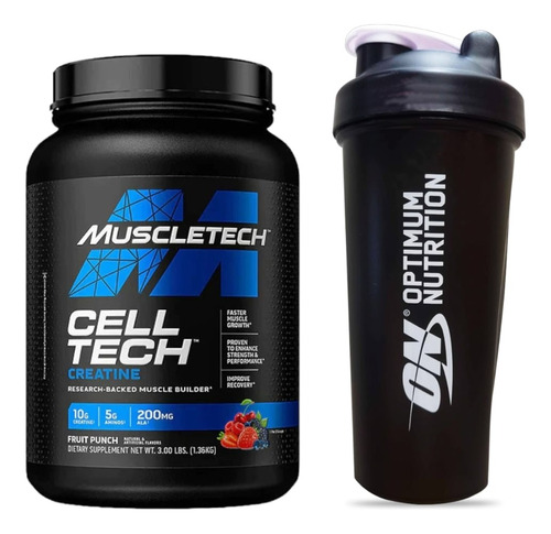 Cell Tech Muscletech - 3 Libras + Shaker 